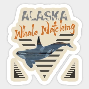 Alaska Whale Watching Sticker